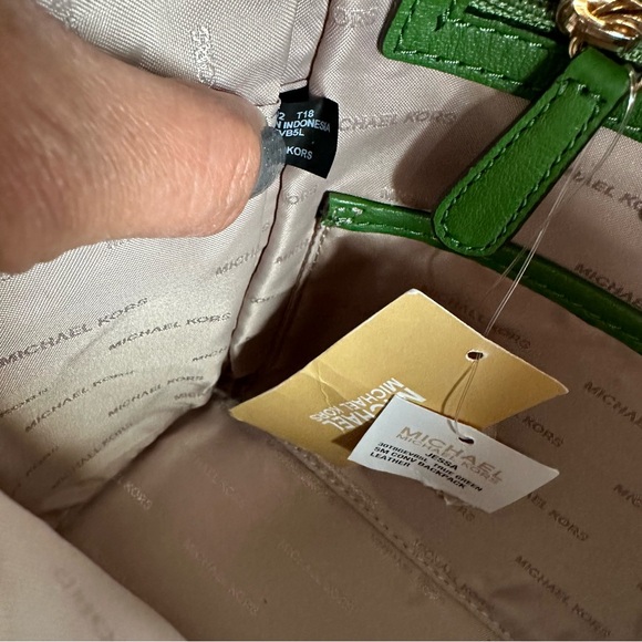 Authentic Michael Kors Leather Backpack - Picture 12 of 13